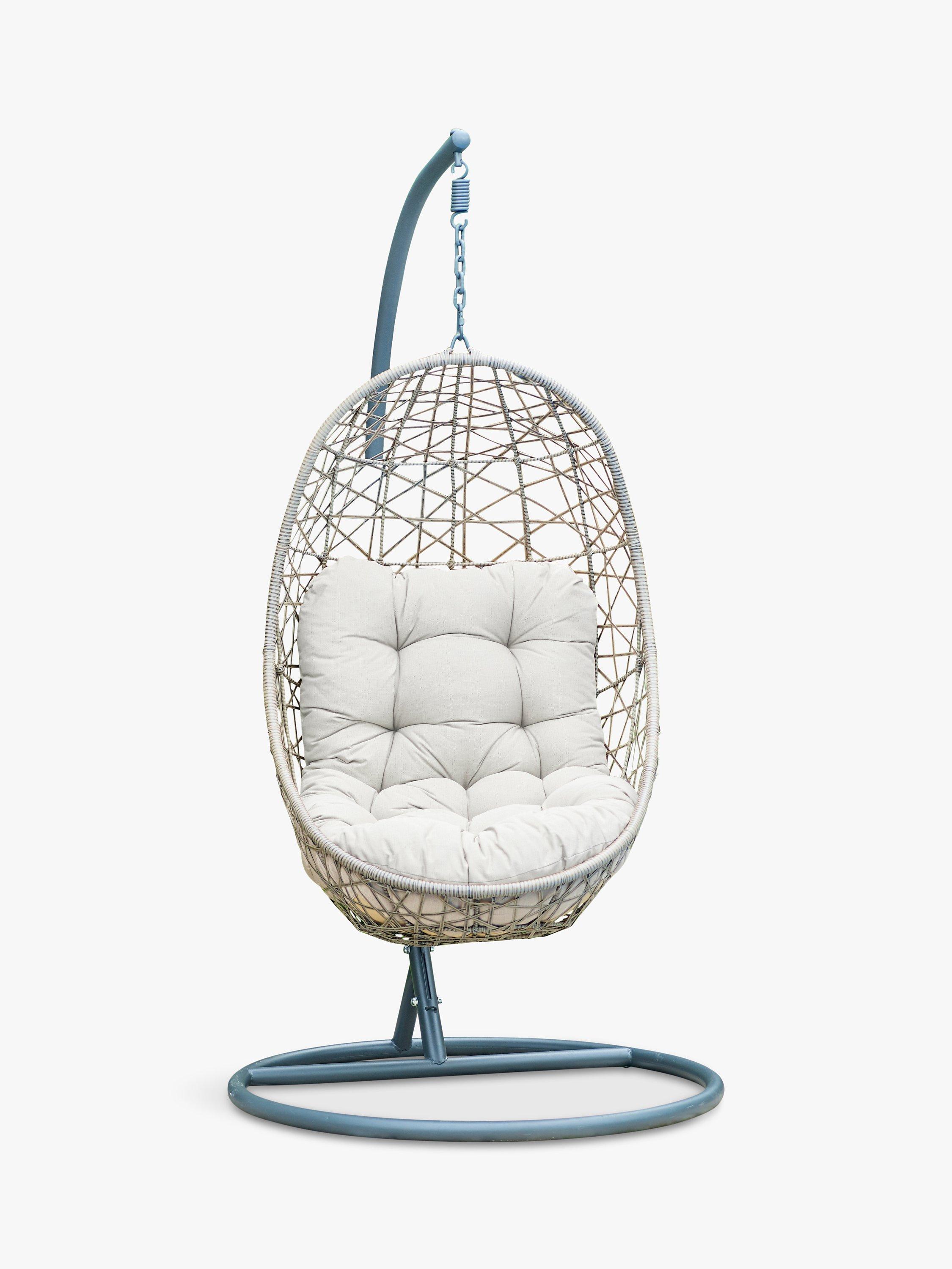 LG Outdoor Monte Carlo Garden Swing Seat Egg Chair, Sand