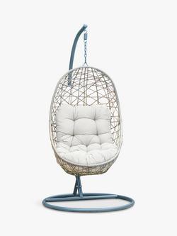 LG Outdoor Monte Carlo Garden Swing Seat Egg Chair, Sand