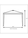 LG Outdoor Hamilton Pop Up 3 x 3m Gazebo, Cream