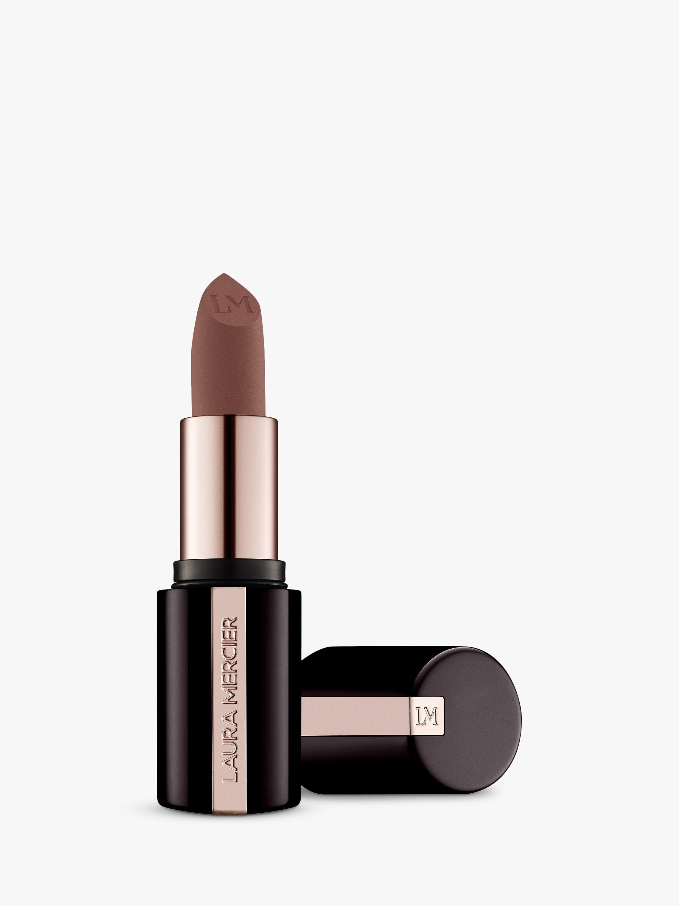 Product image 1 of 8, which shows Laura Mercier Caviar Smoothing Matte Lipstick, 198 Brown Suede