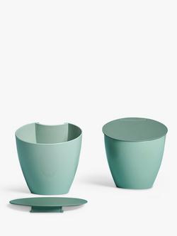 Mepal Calypso Easy Clean Plastic Compost Bin - view 2, Nordic Sage