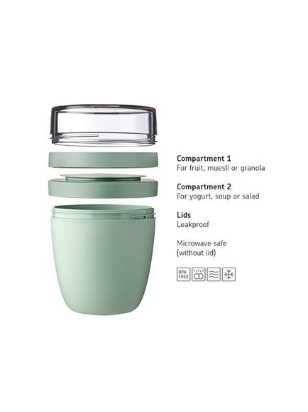 Mepal Ellipse Leak-Proof Lunch Pot, 700ml - view 2, Nordic Blue
