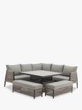 Bramblecrest Mauritius 8-Seater Modular Garden Sofa & Table Set, Heron Grey