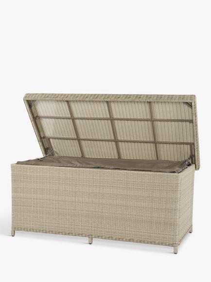 Bramblecrest Chedworth Large Garden Cushion Storage Box, Sandstone, Sandstone