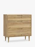 EasyKlix Sherbrooke 3 Drawer Chest, Oak