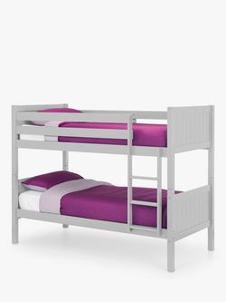 Julian Bowen Bella Bunk Bed, Single, Dove Grey