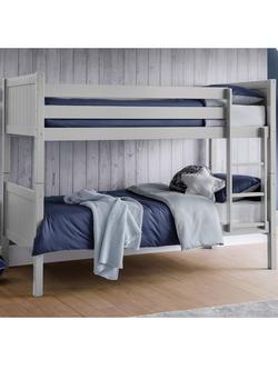 Julian Bowen Bella Bunk Bed, Single - view 2, Dove Grey