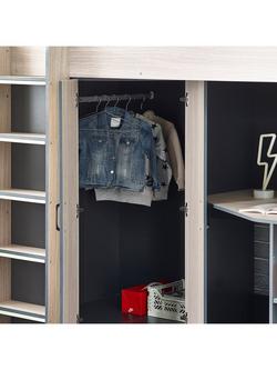 Julian Bowen Hercules High Sleeper Bed Frame, Single - view 2, Natural/Anthracite