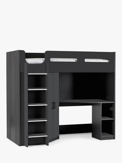 Julian Bowen Hercules High Sleeper Bed Frame, Single, Anthracite