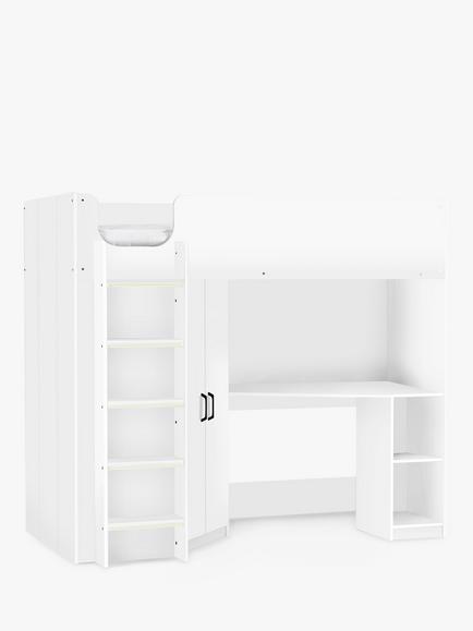 Julian Bowen Hercules High Sleeper Bed Frame, Single, White