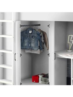 Julian Bowen Hercules High Sleeper Bed Frame, Single - view 2, White