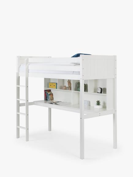 Julian Bowen Titan High Sleeper Bed Frame, Single, Surf White