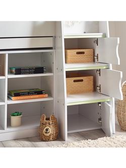 Julian Bowen Vespa Mid Sleeper Bed Frame, Single, White - view 2, White