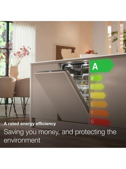 Miele G7600 SC Freestanding Dishwasher, Clean Steel - view 2, Clean Steel