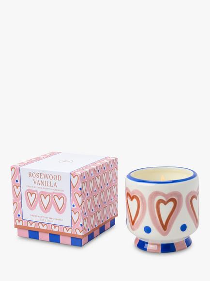 Paddywax A Dopo Hearts Cerammic Scented Candle, 226g - view 2, Multi