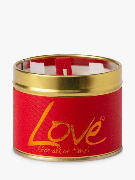 Lily-flame Love Tin Scented Candle, 230g - view 2, Red