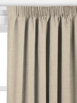 John Lewis Cotton Blend Biscuit Made to Measure Curtains or Roman Blind, Natural - view 2, Natural