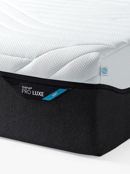 TEMPUR Pro® Luxe CoolQuilt Memory Foam Mattress, Soft Tension, Super King Size - view 2, White