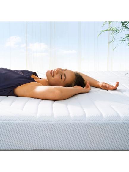 TEMPUR Pro® CoolQuilt Memory Foam Mattress, Medium/Firm Tension, European King Size, White