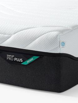 TEMPUR Pro® Plus CoolQuilt Memory Foam Mattress, Medium Tension, Super King Size - view 2, White