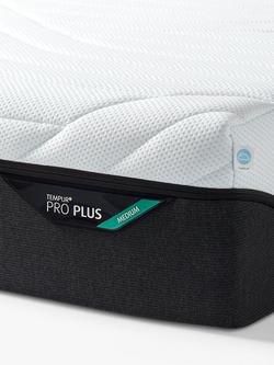 TEMPUR Pro® Plus CoolQuilt Memory Foam Mattress, Medium Tension, Long Single - view 2, White