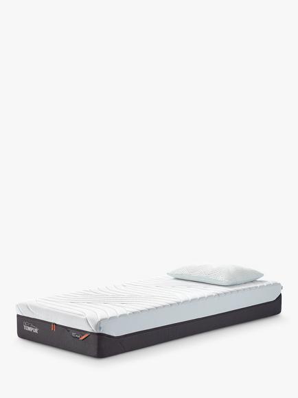 TEMPUR Pro® Plus CoolQuilt Memory Foam Mattress, Firm Tension, Single, White