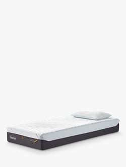 TEMPUR Pro® Luxe CoolQuilt Memory Foam Mattress, Medium/Firm Tension, Long Single, White