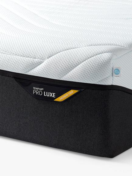 TEMPUR Pro® Luxe CoolQuilt Memory Foam Mattress, Medium/Firm Tension, Long Single - view 2, White