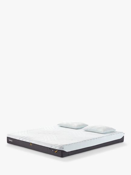 TEMPUR Pro® CoolQuilt Memory Foam Mattress, Medium/Firm Tension, King Size, White