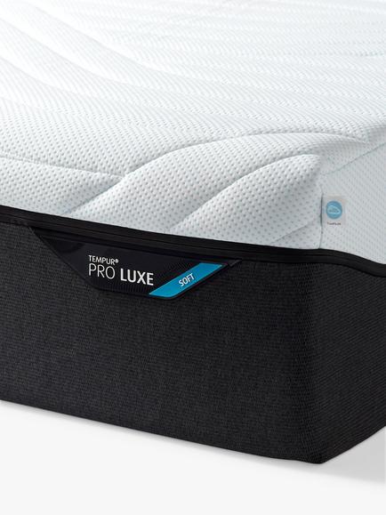 TEMPUR Pro® Luxe CoolQuilt Memory Foam Mattress, Soft Tension, Long Single - view 2, White