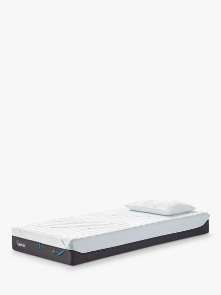 TEMPUR Pro® CoolQuilt Memory Foam Mattress, Soft Tension, Long Single, White