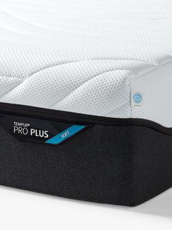 TEMPUR Pro® Plus CoolQuilt Memory Foam Mattress, Soft Tension, King Size - view 2, White