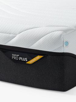 TEMPUR Pro® Plus CoolQuilt Memory Foam Mattress, Medium/Firm Tension, Small Single - view 2, White