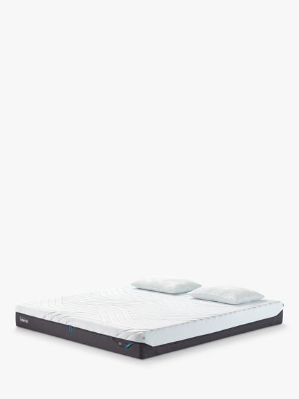 TEMPUR Pro® CoolQuilt Memory Foam Mattress, Soft Tension, King Size, White