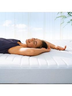 TEMPUR Pro® CoolQuilt Memory Foam Mattress, Medium/Firm Tension, Long Single, White