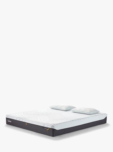 TEMPUR Pro® Plus CoolQuilt Memory Foam Mattress, Medium/Firm Tension, King Size, White