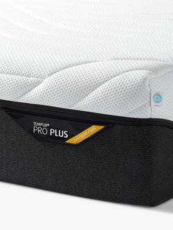 TEMPUR Pro® Plus CoolQuilt Memory Foam Mattress, Medium/Firm Tension, King Size - view 2, White