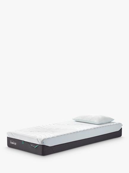TEMPUR Pro® Plus CoolQuilt Memory Foam Mattress, Medium Tension, Single, White