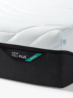 TEMPUR Pro® Plus CoolQuilt Memory Foam Mattress, Medium Tension, Single - view 2, White