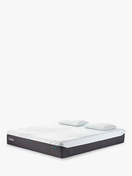 TEMPUR Pro® Luxe CoolQuilt Memory Foam Mattress, Soft Tension, Double, White