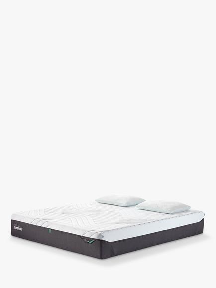 TEMPUR Pro® Luxe CoolQuilt Memory Foam Mattress, Medium Tension, Super King Size, White