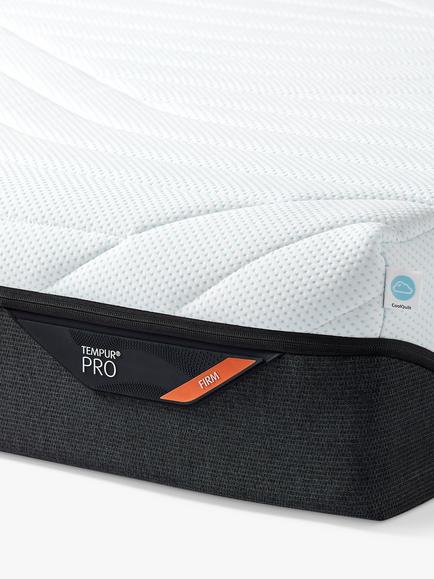 TEMPUR Pro® CoolQuilt Memory Foam Mattress, Firm Tension, Long Single - view 2, White