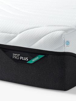 TEMPUR Pro® Plus CoolQuilt Memory Foam Mattress, Medium Tension, European King Size - view 2, White