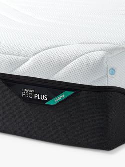 TEMPUR Pro® Plus CoolQuilt Memory Foam Mattress, Medium Tension, Small Double - view 2, White