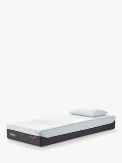 TEMPUR Pro® Plus CoolQuilt Memory Foam Mattress, Firm Tension, Long Single, White