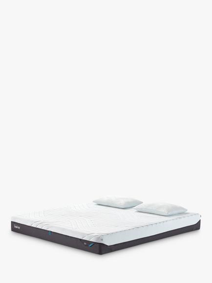 TEMPUR Pro® CoolQuilt Memory Foam Mattress, Soft Tension, Double, White
