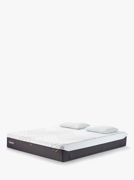 TEMPUR Pro® Luxe CoolQuilt Memory Foam Mattress, Medium/Firm Tension, Super King Size, White