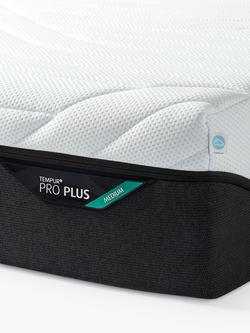TEMPUR Pro® Plus CoolQuilt Memory Foam Mattress, Medium Tension, Small Single - view 2, White