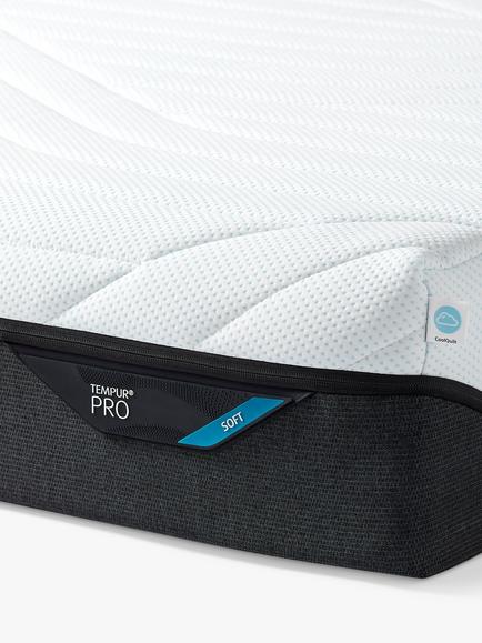 TEMPUR Pro® CoolQuilt Memory Foam Mattress, Soft Tension, Super King Size - view 2, White