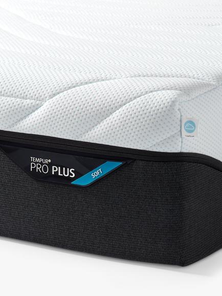TEMPUR Pro® Plus CoolQuilt Memory Foam Mattress, Soft Tension, Small Double - view 2, White